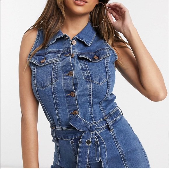 Denim romper - Picture 3 of 6